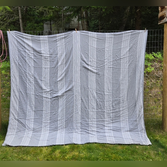 Gluckstein Home Queen Duvet Made In Portugal Neutral Grey & White - Picture 2 of 6